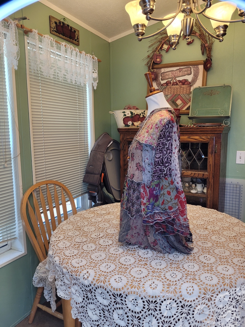 Young Thread Boho Patchwork Ruffle Tunic Top - Multicolor - Picture 3 of 8